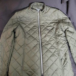 Women’s Primark Green Quilted Jacket Coat Size Medium Excellent Condition